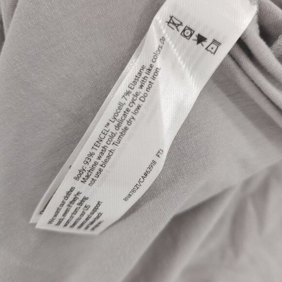 EILEEN FISHER Light Gray Long Sleeve A-Line Tee PETITE LARGE - READ! - Picture 8 of 8